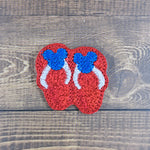 Patriotic Summer Mouse Flip Flops