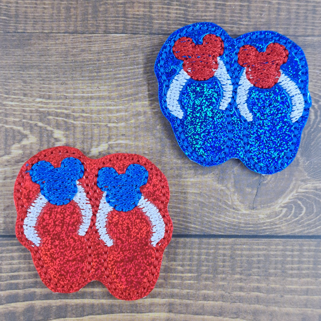 Patriotic Summer Mouse Flip Flops