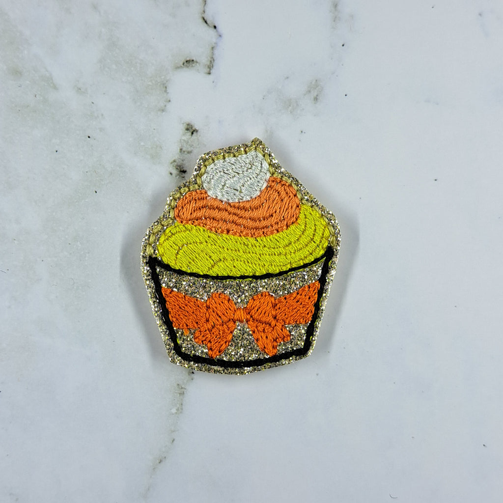 Fall Candy Corn Cupcake