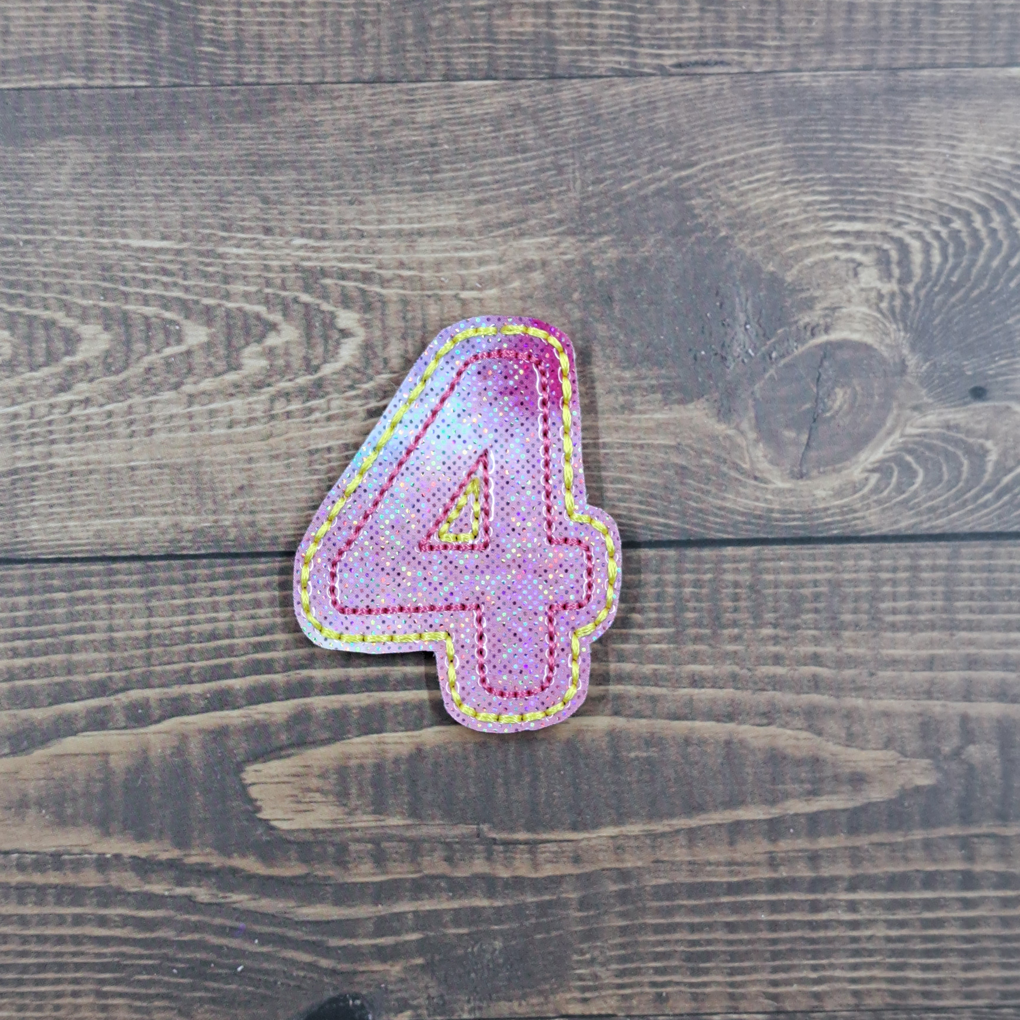 Birthday Numbers Pastel Rainbow Sparkle