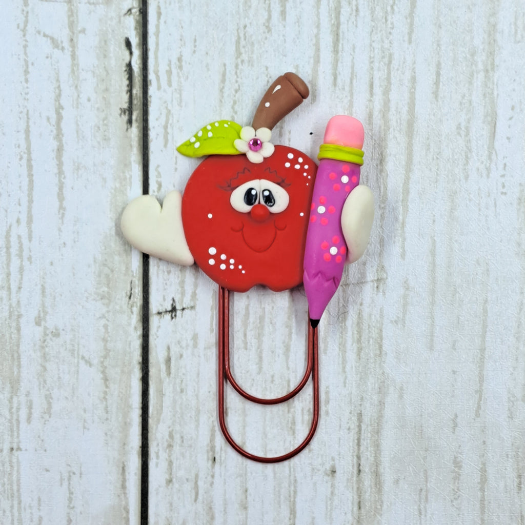 New Back To School Clay Planner Clip