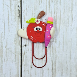 New Back To School Clay Planner Clip