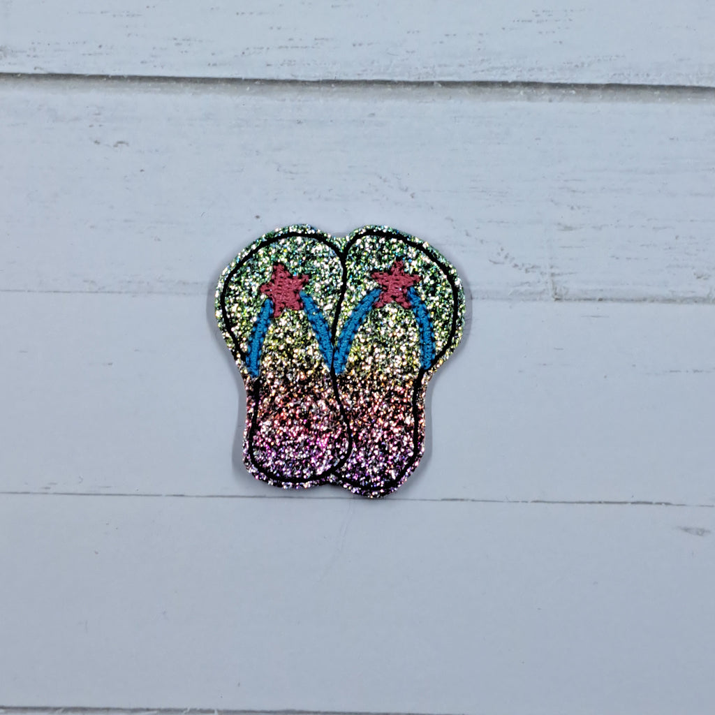 Summer Flip Flops On Rainbow Vinyl