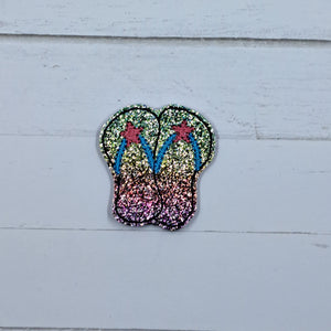 Summer Flip Flops On Rainbow Vinyl