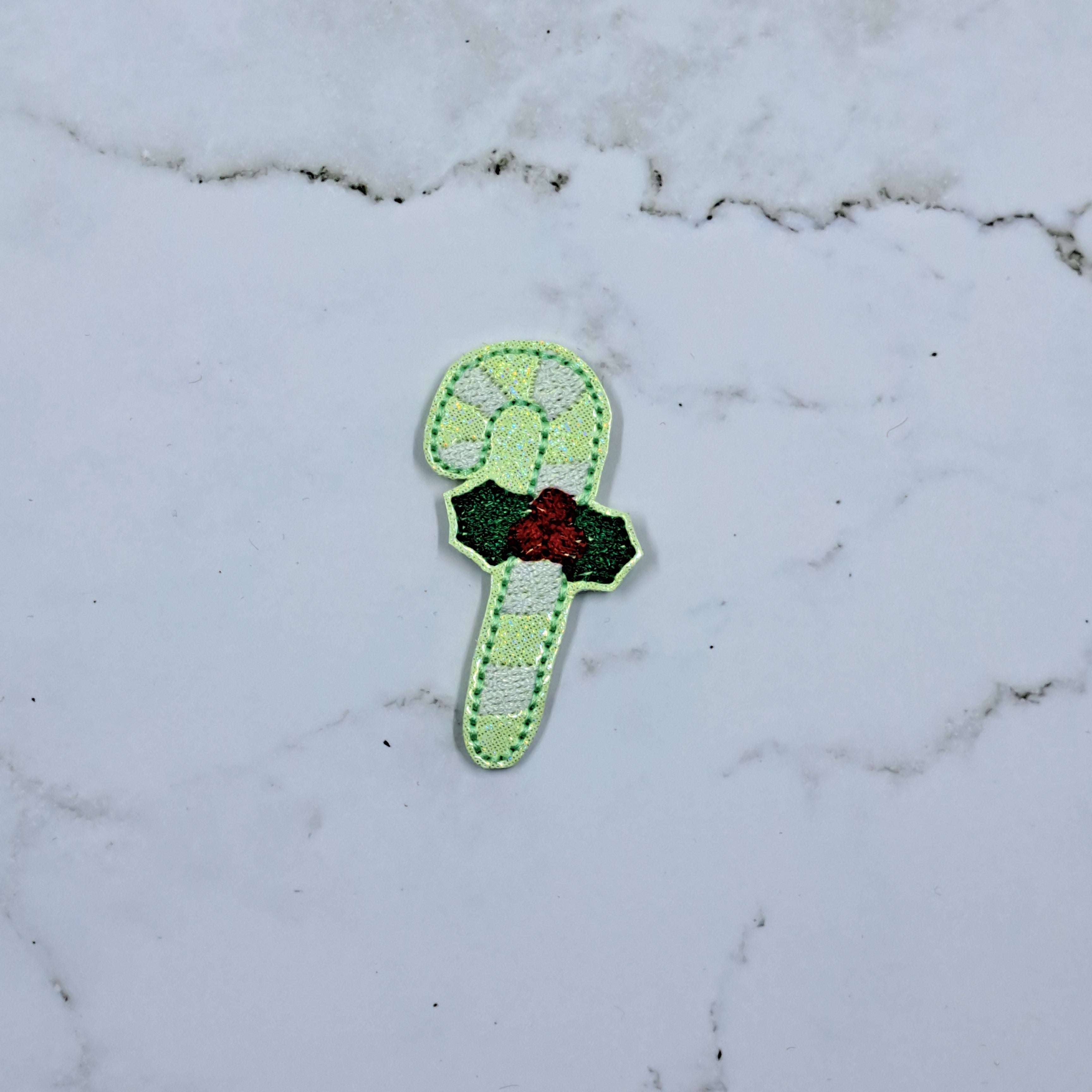 New Christmas Candy Cane Holly