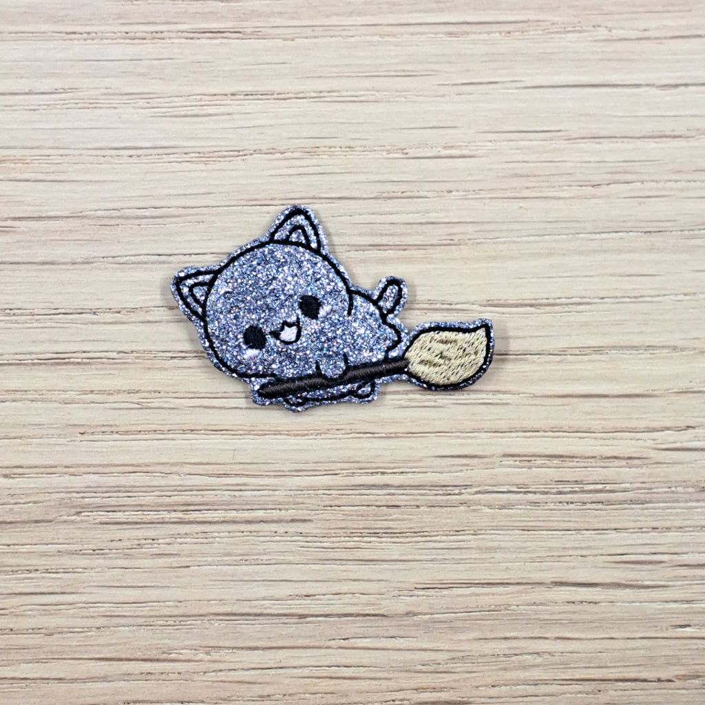 New Halloween Kitty On Broom