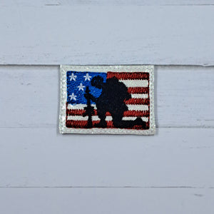 Patriotic Kneeling Soldier