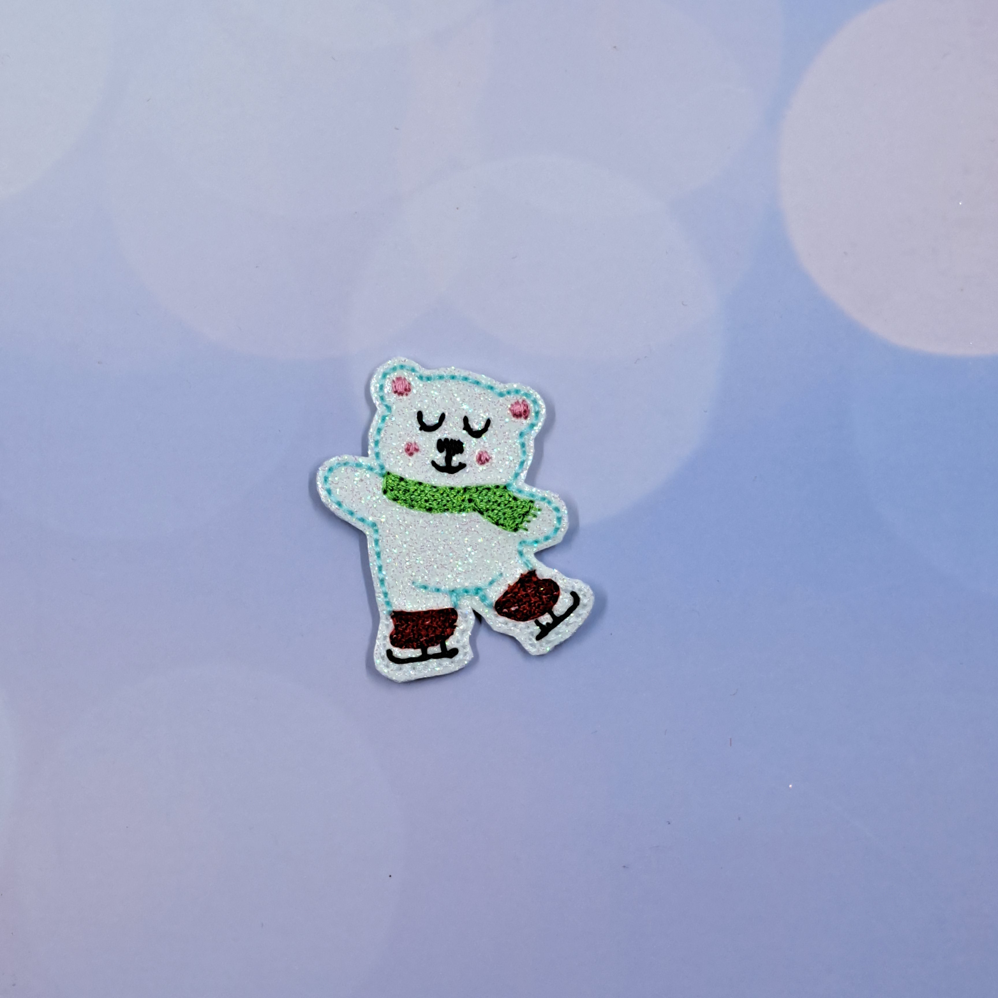 New Christmas Skating Polar Bear
