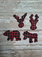 Red Plaid Animals