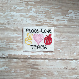 Misc Peace Love Teach