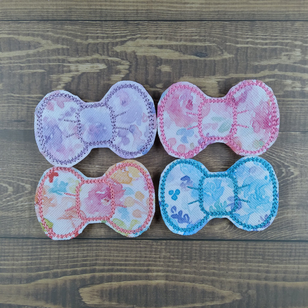 Simple Bow Watercolor Floral