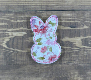 Floral Bunny Silhouette