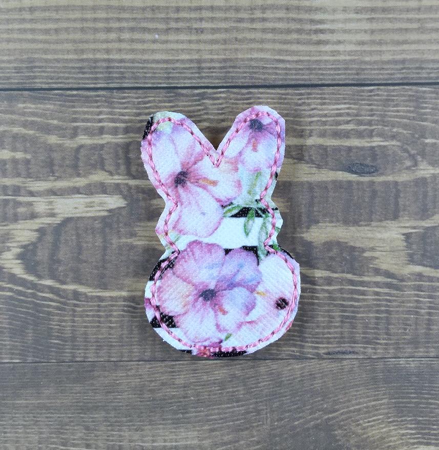 Floral Bunny Silhouette