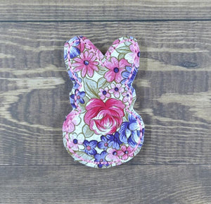 Floral Bunny Silhouette