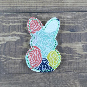 Floral Bunny Silhouette