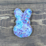 Floral Bunny Silhouette