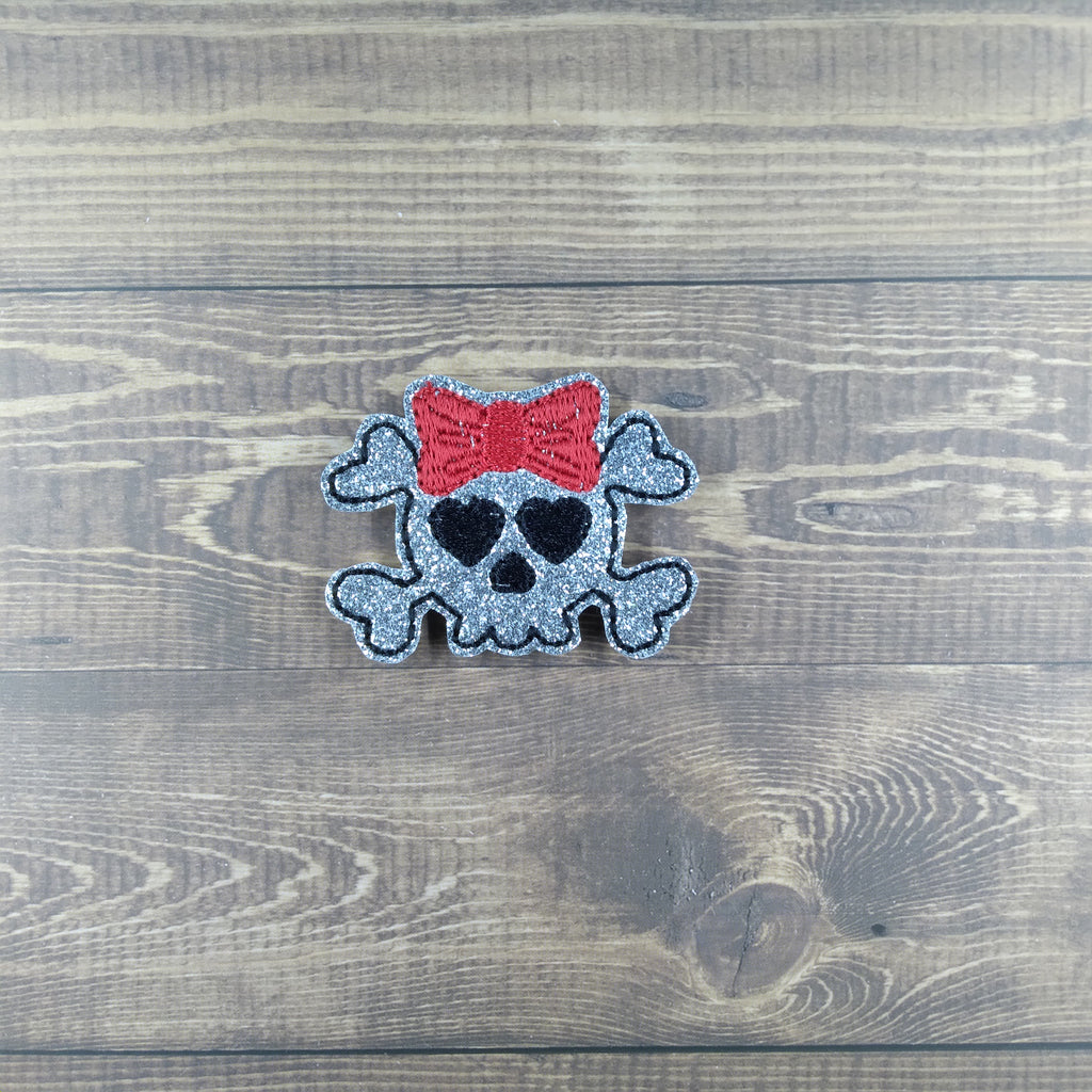 Heart Skull With Bow