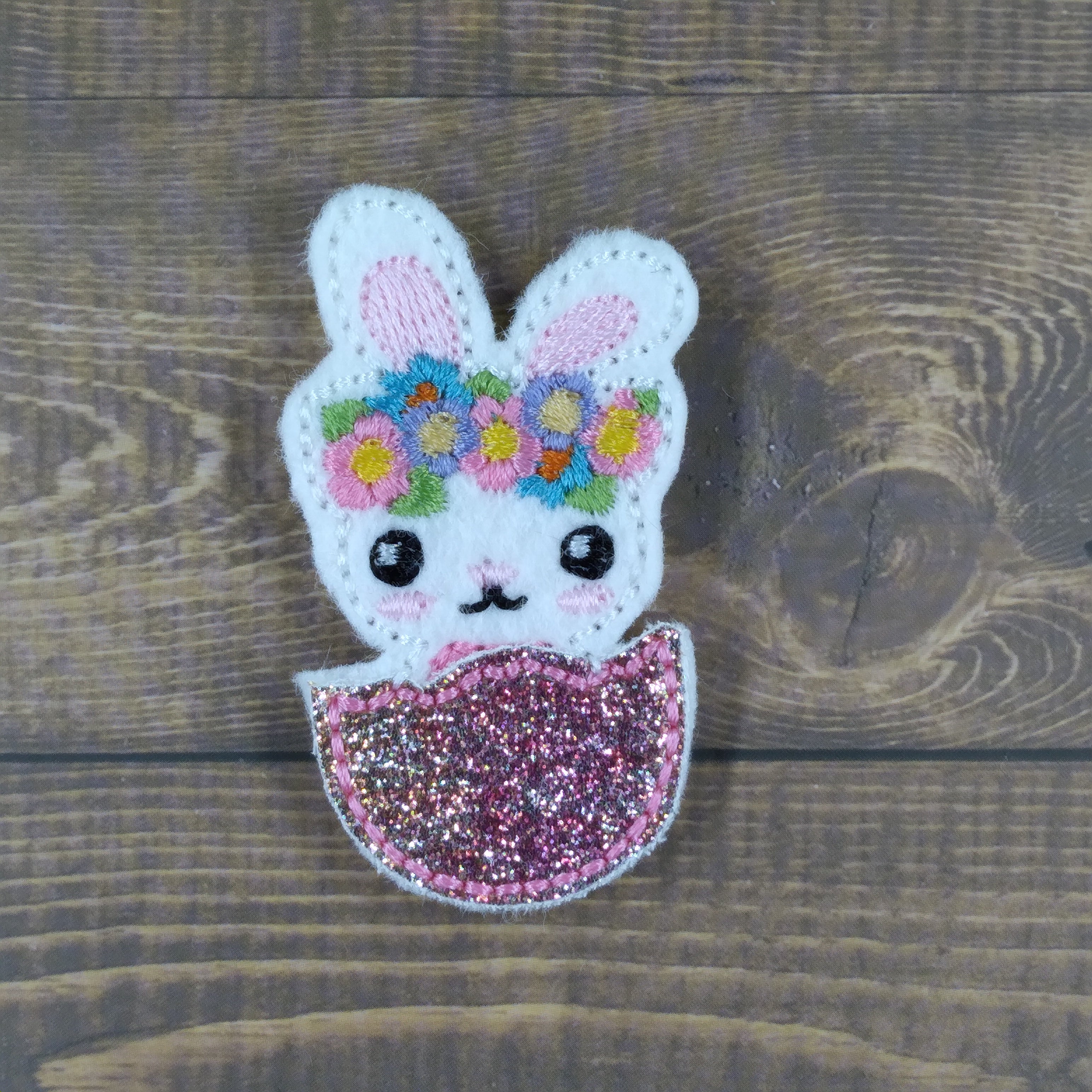 Spring Hatching Floral Bunny