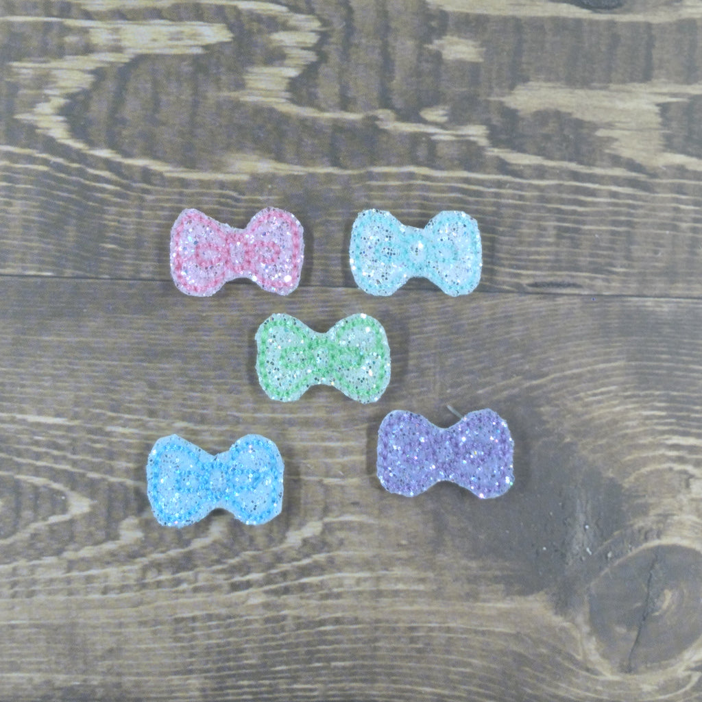 Teeny Bows Pastel Glitter