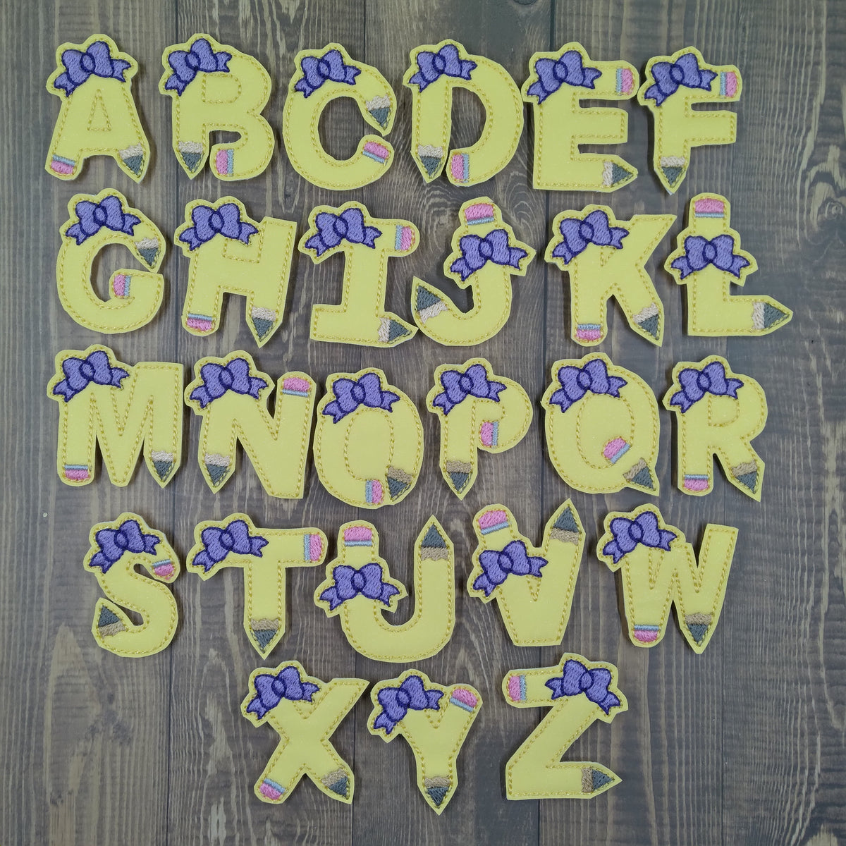 Back To School Pencil Letters – The Feltie Hoarder