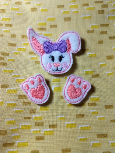 Easter Coral 3 Piece Bunny