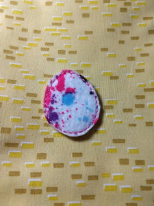 Easter egg paint splatter