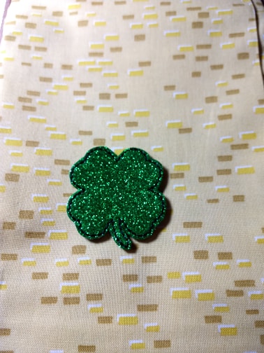 St. Patty's Day Dark Green Glitter Shamrock