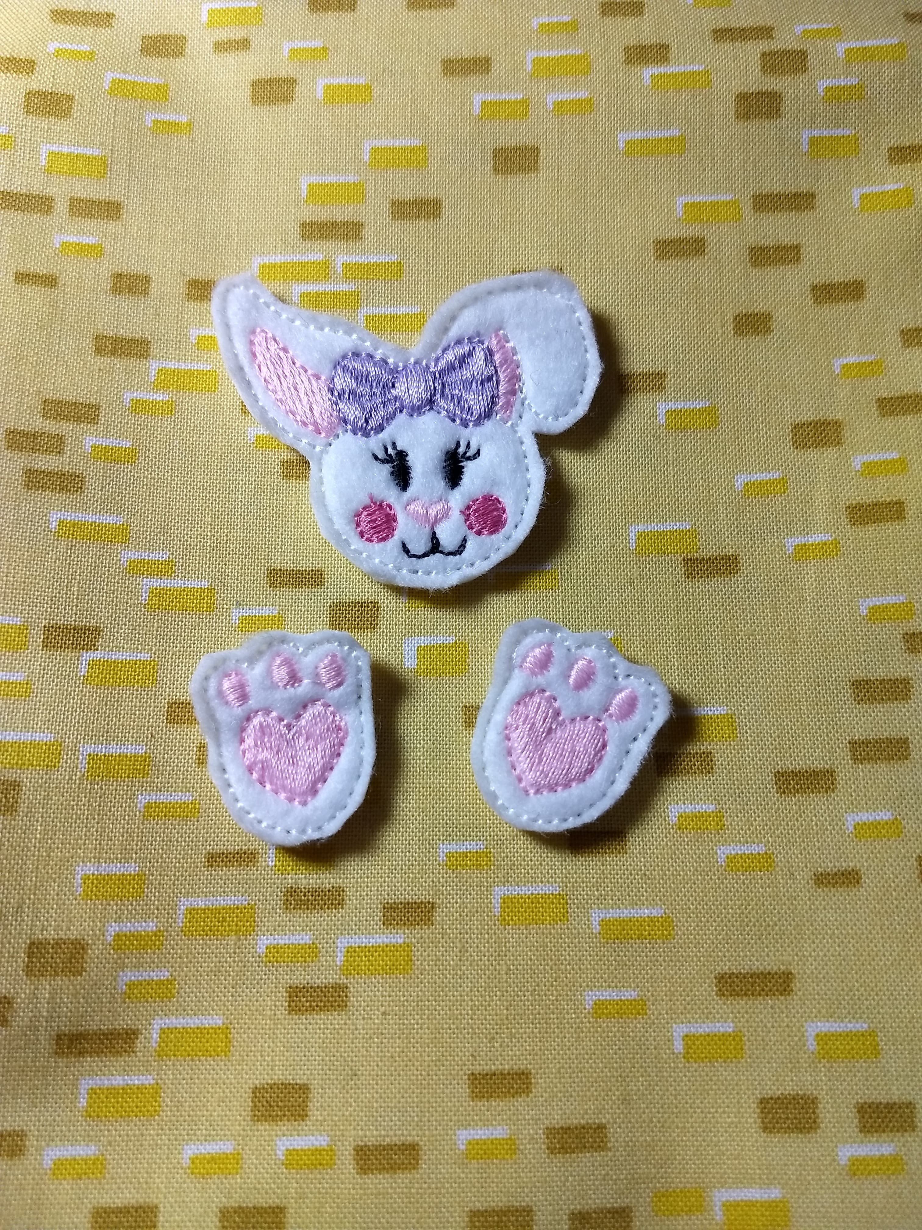 Easter Pink 3 Piece Bunny