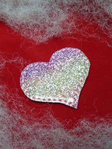 V-Day Rainbow Glitter Heart