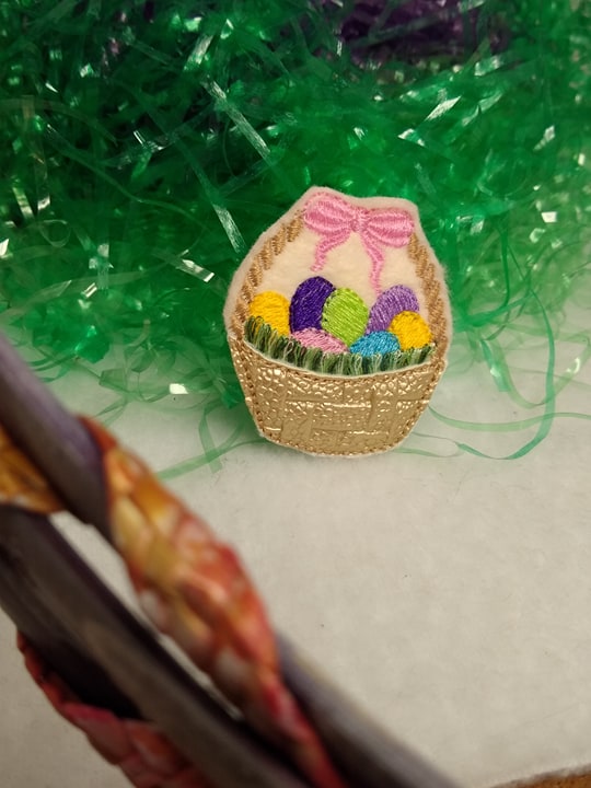 Easter Basket With Eggs