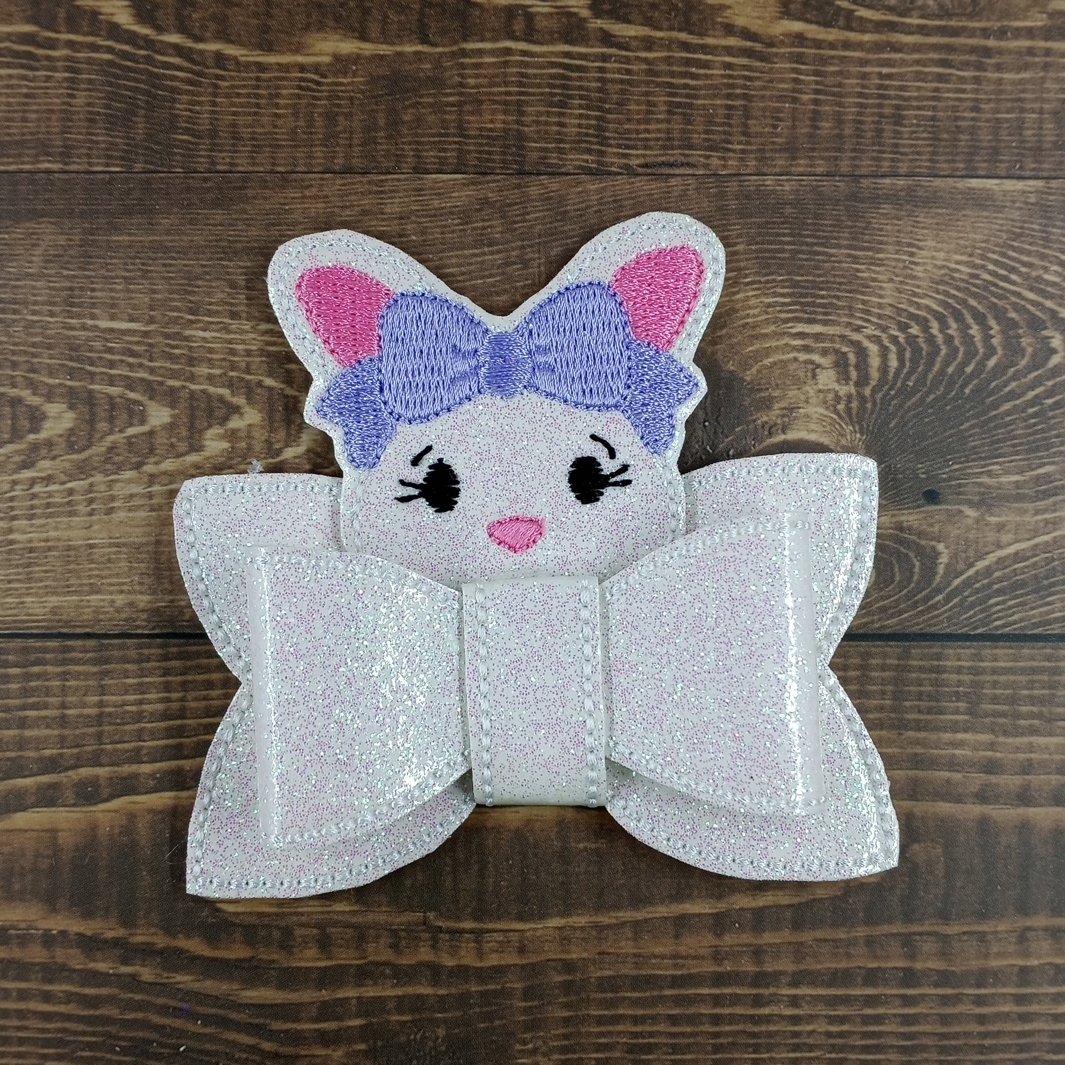 Spring Bunny Head Bow Strip