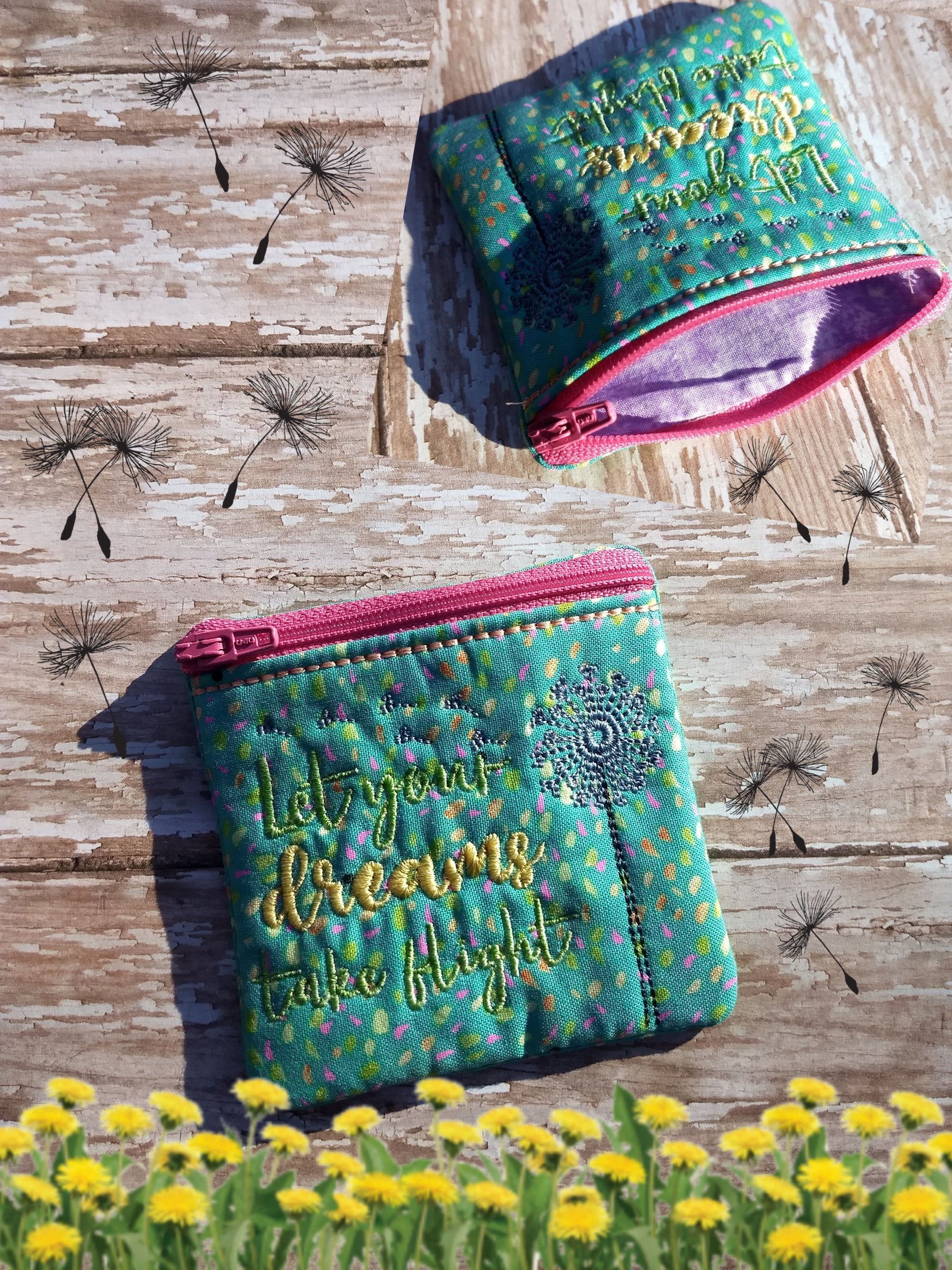 Let Your Dreams Take Flight Zipper Pouch