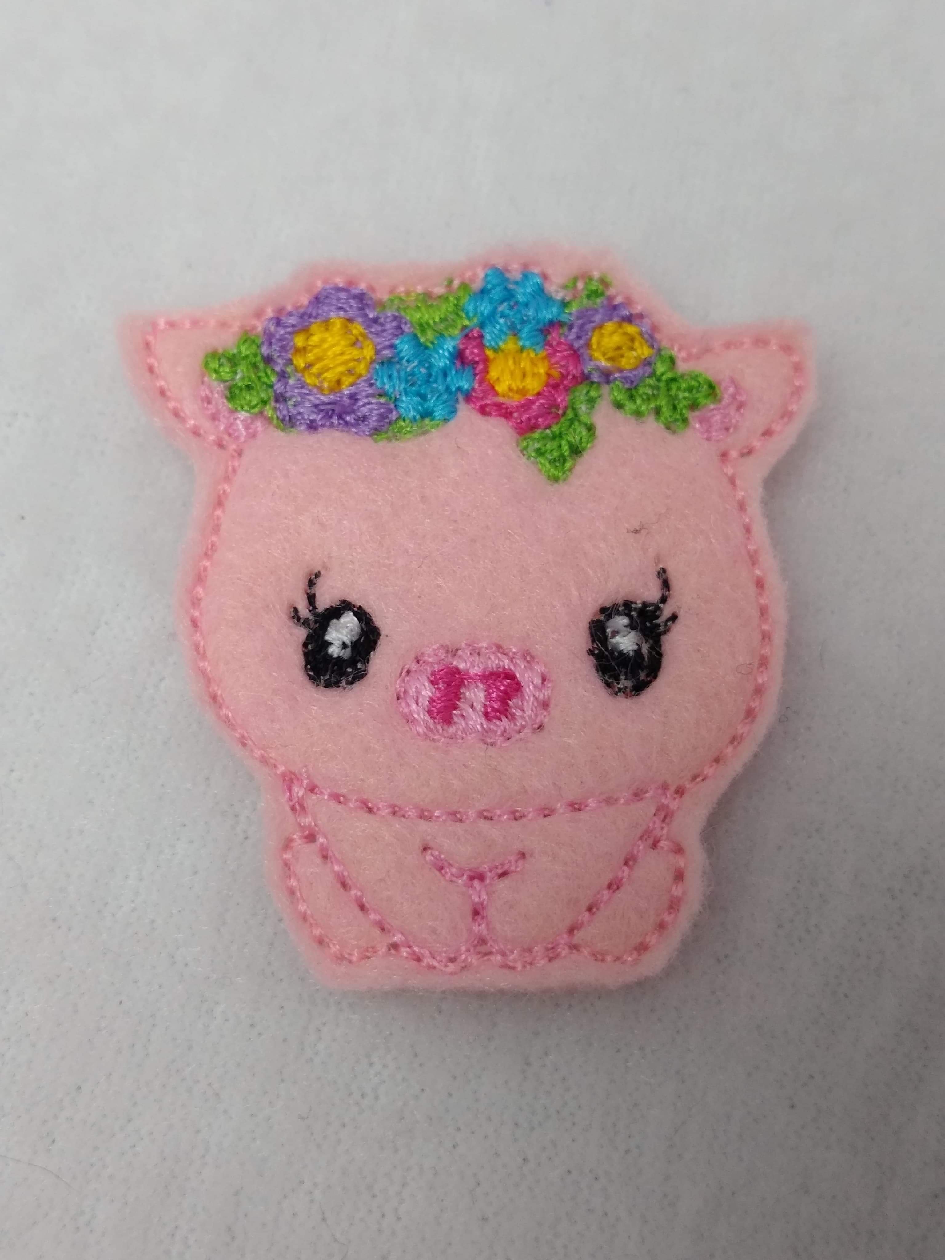 Animal Spring Floral Pig